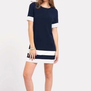 Color Block Stripe Tunic Dress